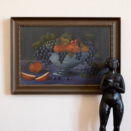 Vintage Original Still Life Oil Painting from Sweden
