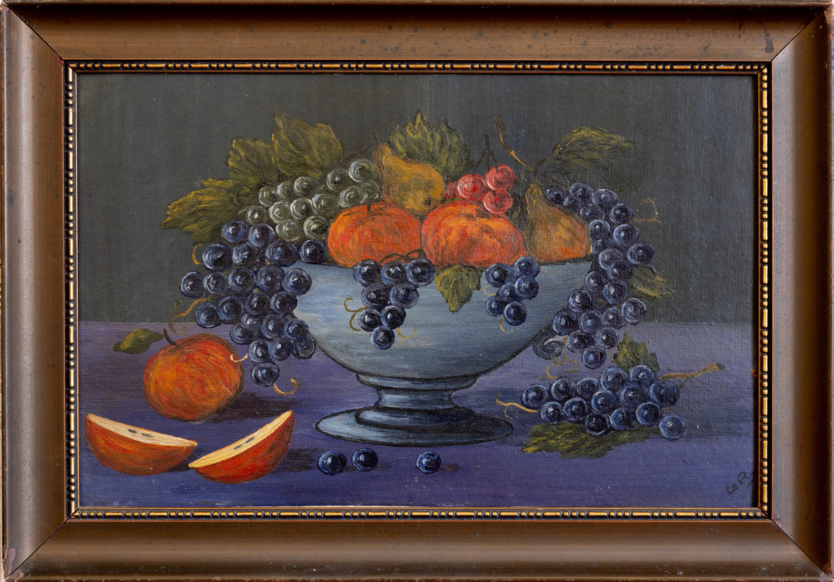 Vintage Original Still Life Oil Painting from Sweden
