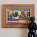 Load image into Gallery viewer, Colorful Vintage Art Original Oil Painting from Sweden
