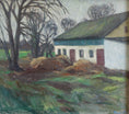 Load image into Gallery viewer, Vintage Art Room Large Original Farmhouse Oil Painting
