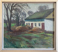 Load image into Gallery viewer, Vintage Art Room Large Original Farmhouse Oil Painting
