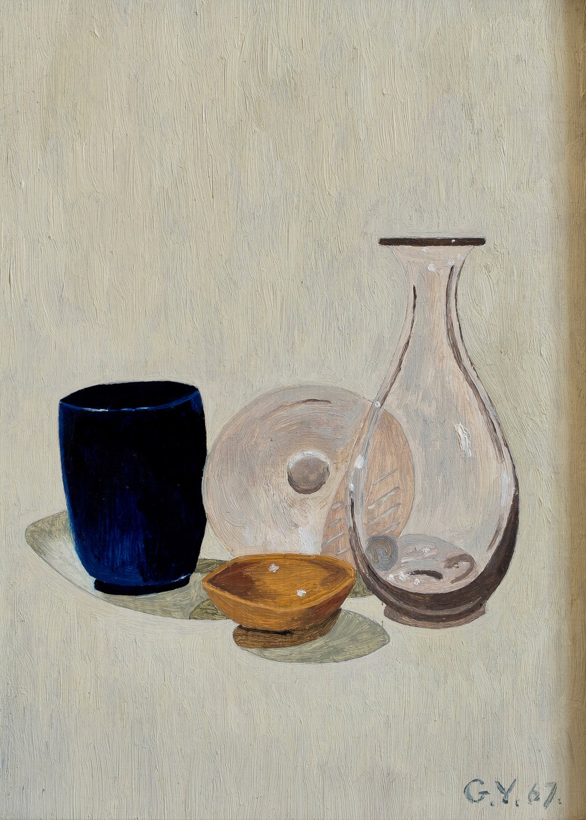 Original Vintage Still Life Oil Painting from Sweden 1967