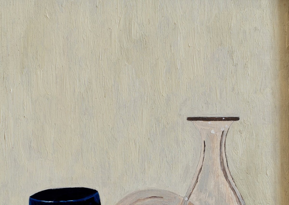 Original Vintage Still Life Oil Painting from Sweden 1967