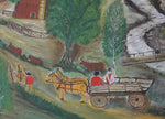 Vintage Art Mid Century Farmhouse Oil Painting From Sweden