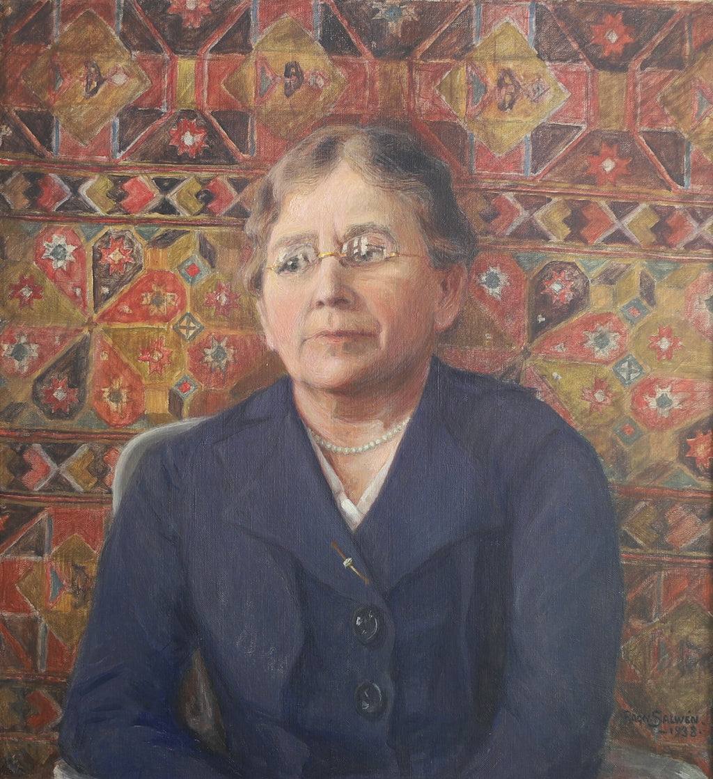 Vintage Art Room Portrait Sweden by R Salwén 1938