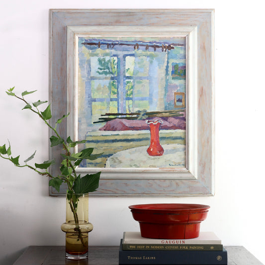 Vintage Swedish Art Still Life Oil Painting by Granhall 1949