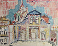Load image into Gallery viewer, Mid Century Original Cityscape Oil Painting Sweden 1959
