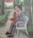 Load image into Gallery viewer, Vintage Art Room Oil Painting From Sweden by L Granefelt
