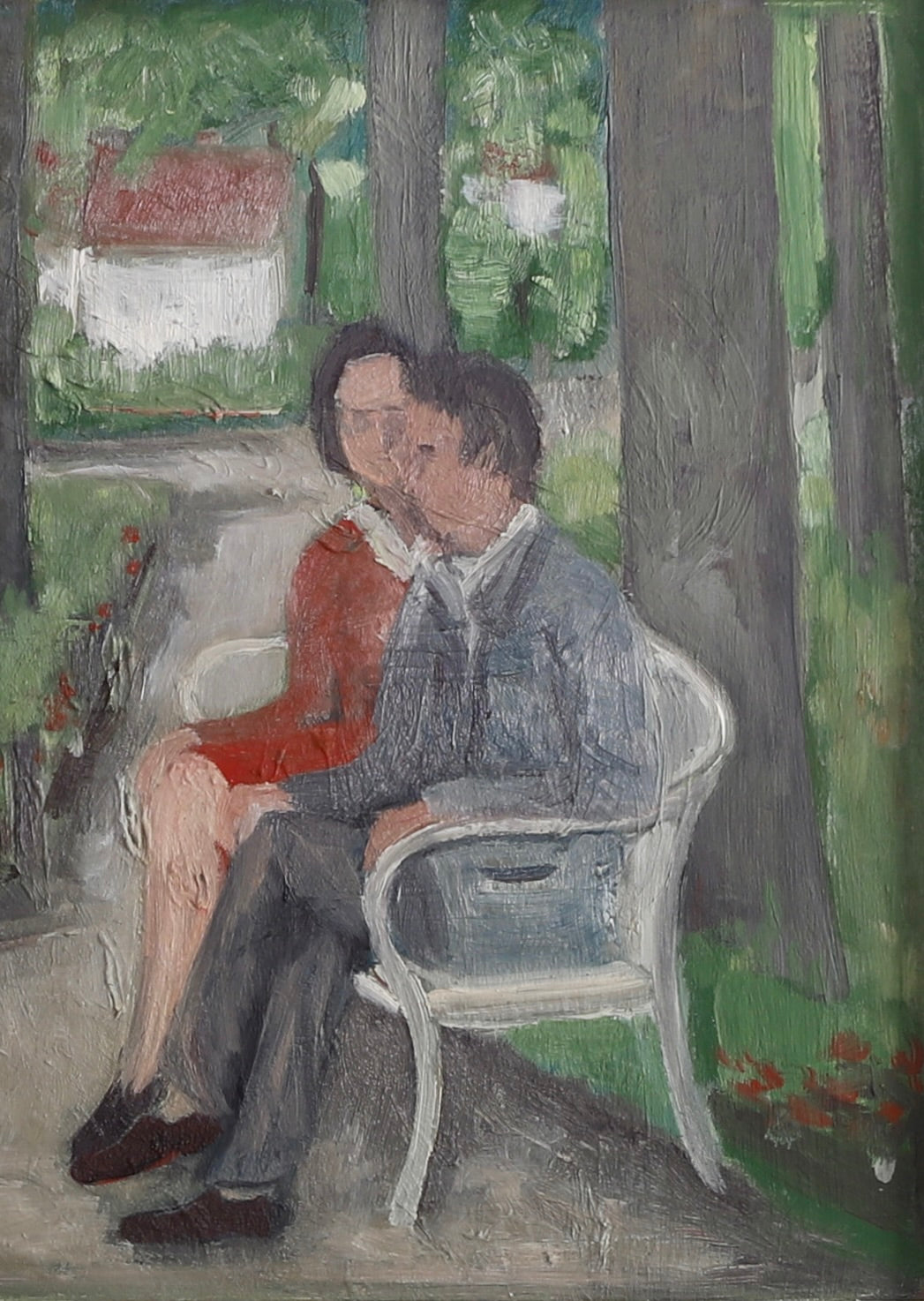 Vintage Art Room Oil Painting From Sweden by L Granefelt