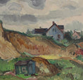 Load image into Gallery viewer, Mid Century Original Landscape Oil Painting By K Ohlsson Sweden
