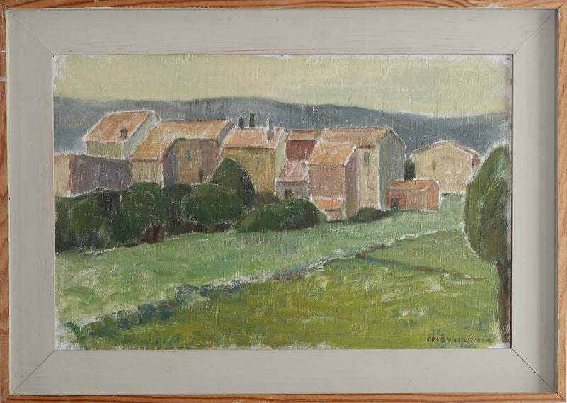 Oil Painting Vintage Mid Century From Sweden By A Wallinder