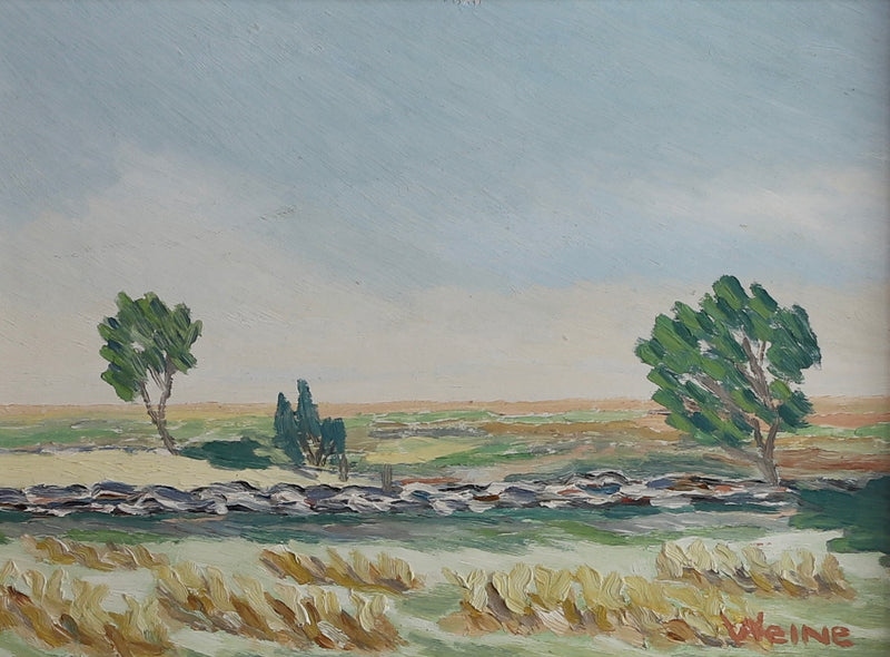 Mid Century Original Landscape Oil Painting from Sweden