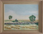 Mid Century Original Landscape Oil Painting from Sweden