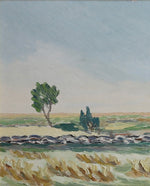 Mid Century Original Landscape Oil Painting from Sweden