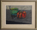 Vintage Mid Century Still Life Oil Painting -Peppers- From Sweden