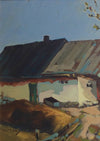 Original Vintage Farmhouse Oil Painting By T Ahlm Sweden
