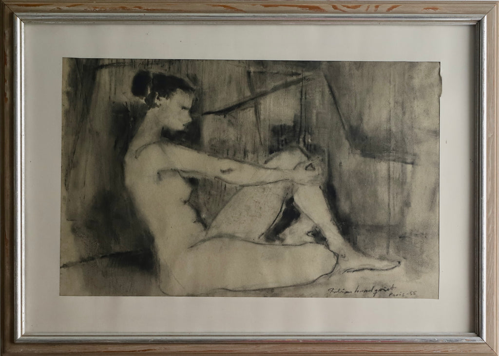 Vintage Figure Drawing from Sweden 1955