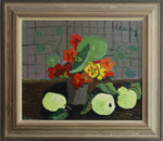 Swedish Vintage Art Still Life Oil Painting From Sweden