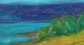 Load image into Gallery viewer, Vintage Art Room Original Colorful Coastal Scene Oil Painting
