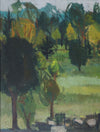 Vintage Original Landscape Oil Painting By O Hallén Sweden