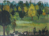 Vintage Original Landscape Oil Painting By O Hallén Sweden