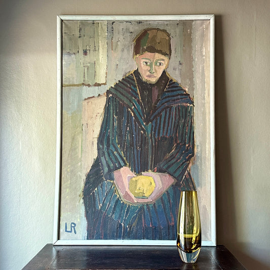 Vintage Art Room Mid Century Portrait Sweden