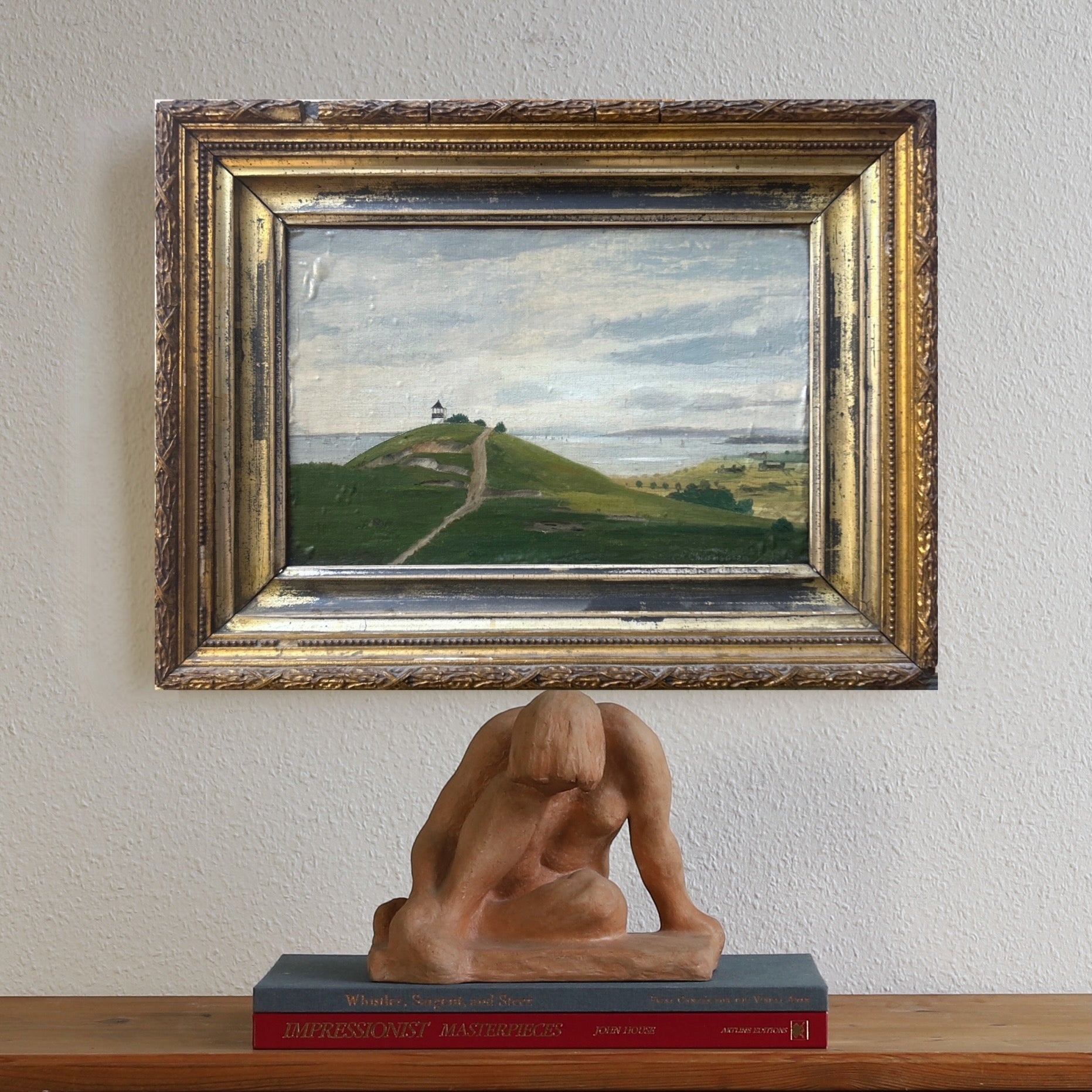 Vintage Original Landscape Oil Painting from Sweden