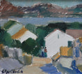 Load image into Gallery viewer, Large Mid Century Original Seascape Oil Painting From Sweden By Helge Cardell
