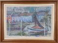 Load image into Gallery viewer, Vintage Art Mid Century Coastal Oil Painting from Sweden By S Jernmark
