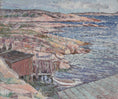 Load image into Gallery viewer, Mid Century Seascape Oil Painting By T Torstensson From Sweden
