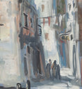 Load image into Gallery viewer, Mid Century Original Cityscape Oil Painting From Sweden

