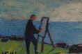 Load image into Gallery viewer, Vintage Mid Century Oil Painting From Sweden by Stig Kjellin
