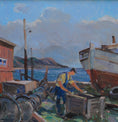 Load image into Gallery viewer, Mid Century Original Oil Painting From Sweden By Eskil Skans
