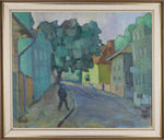 Original Oil Painting Vintage Mid Century By Karnå Sweden