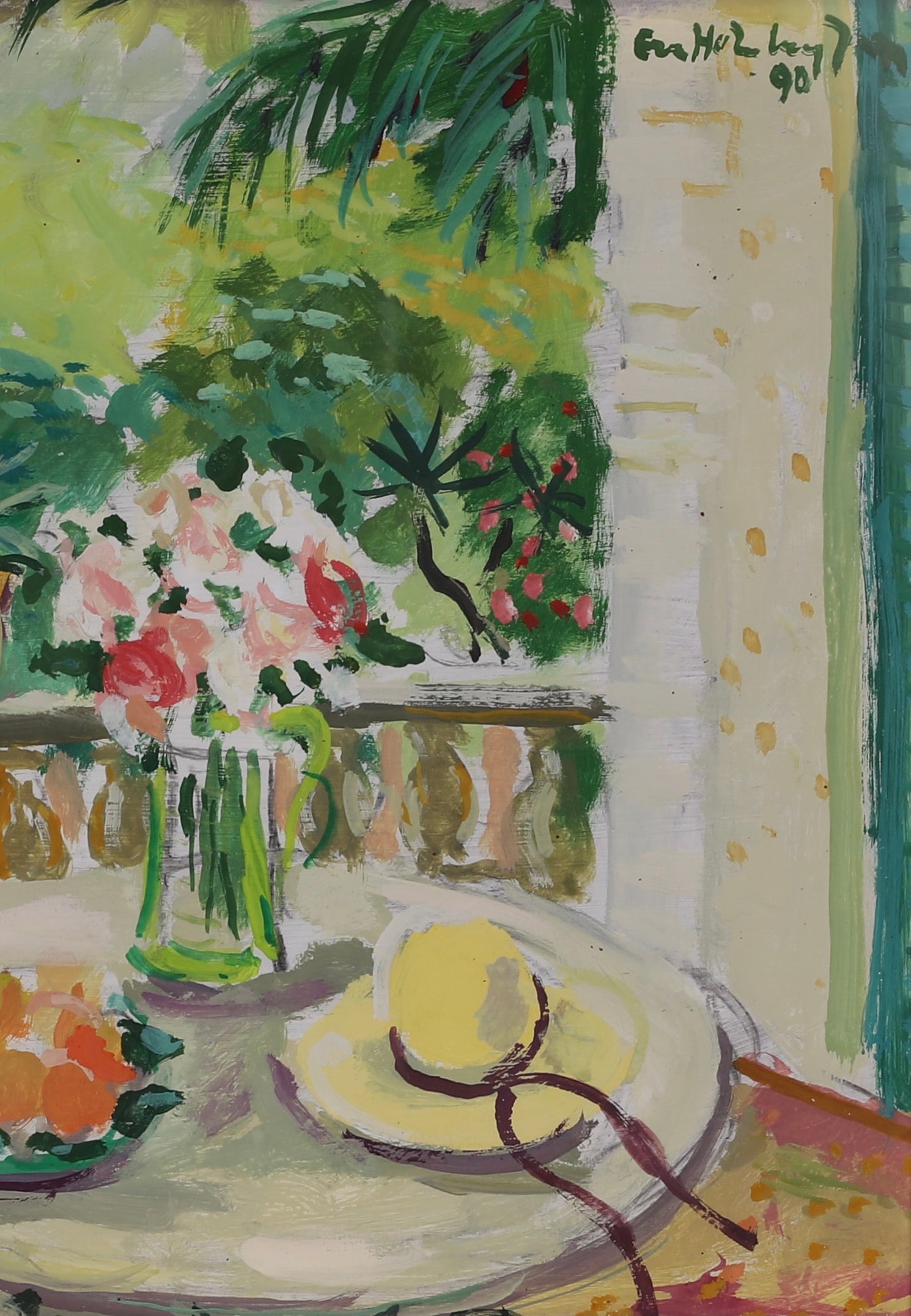 Vintage Mid Century Art Landscape From Sweden EH Jacobsson