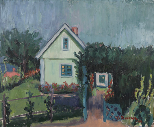 Vintage Mid Century Oil Painting by B Trulsson from Sweden