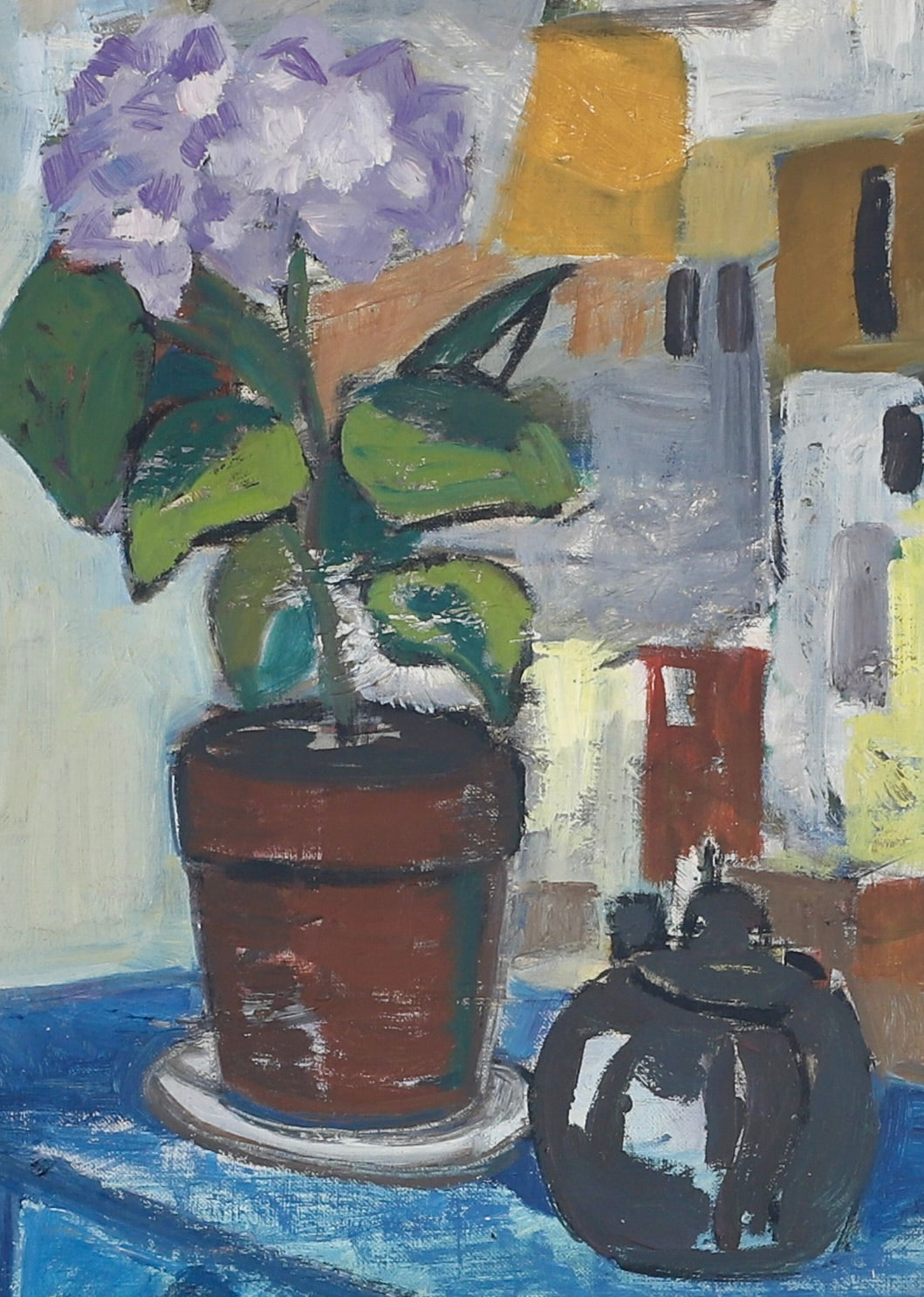 Vintage Swedish Art Still Life Oil Painting
