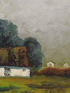 Mid Century Farmhouse Oil Painting From Sweden