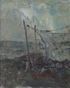 Mid Century Oil Painting from Sweden By A W Larsson