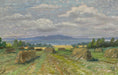 Load image into Gallery viewer, Mid Century Haystack Oil Painting From Sweden 1949
