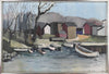 Vintage Oil Painting by H Lindblad from Sweden