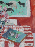 Load image into Gallery viewer, Mid Century Original Still Life Oil Painting By W Möller Lindquist Sweden
