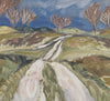 Mid Century Original Landscape Oil Painting By Sweden