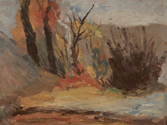 Vintage Art Room Mid Century Oil Painting From Sweden