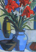 Load image into Gallery viewer, Mid Century Original Still Life Oil Painting by Arthur Nilsson Sweden 1958
