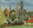Load image into Gallery viewer, Mid Century Original Landscape Oil Painting From Sweden By A Krüger

