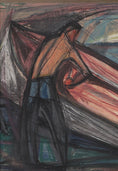 Load image into Gallery viewer, Mid Century Figurative Original Oil Painting From Sweden
