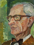 Load image into Gallery viewer, Original Vintage Portrait Oil Painting From Sweden by H Lindberg
