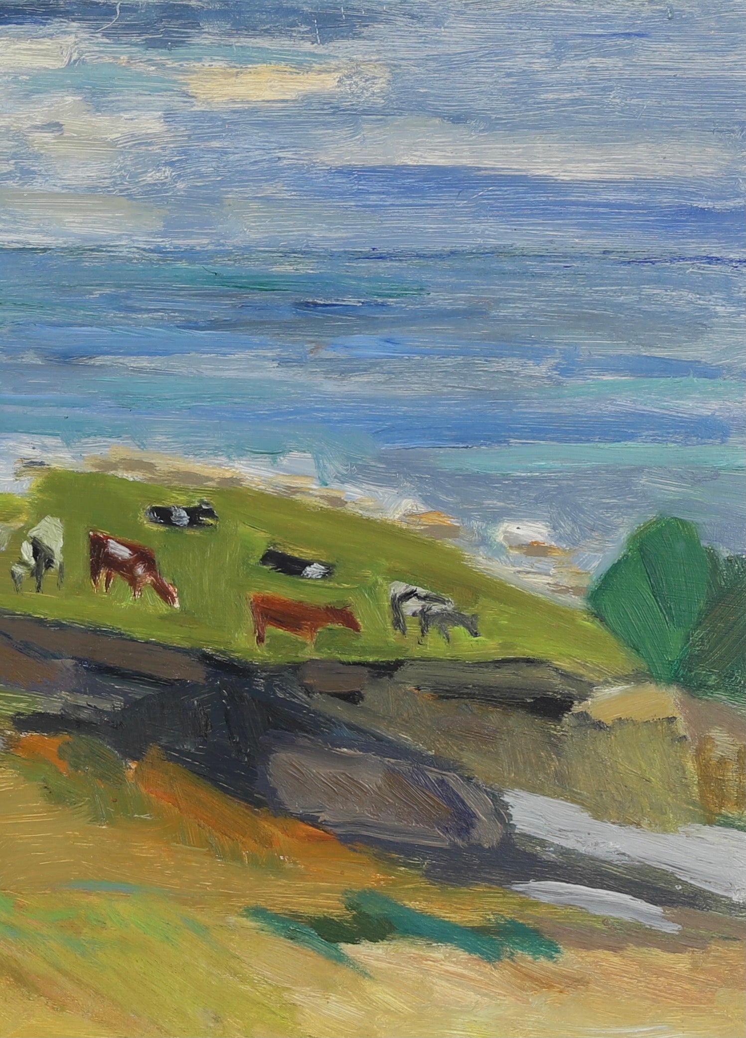 Original Vintage Mid Century Oil Painting By A Jönsson Sweden