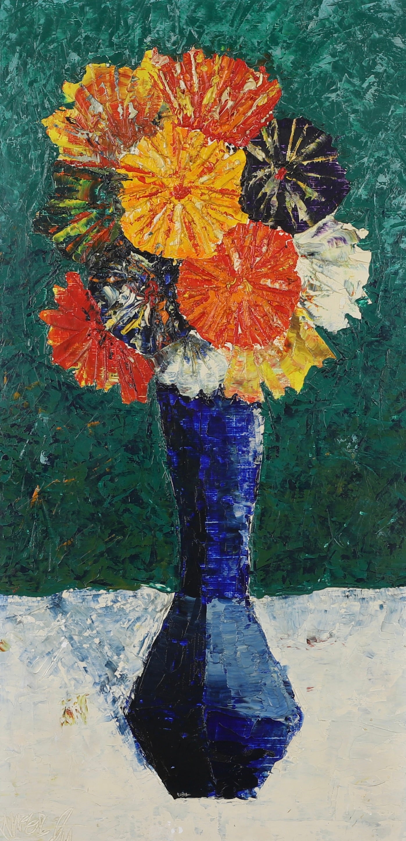 Vintage Still Life Oil Painting From Sweden